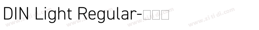 DIN Light Regular字体转换